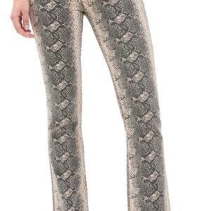 Mother The Hustler flood animal print jeans